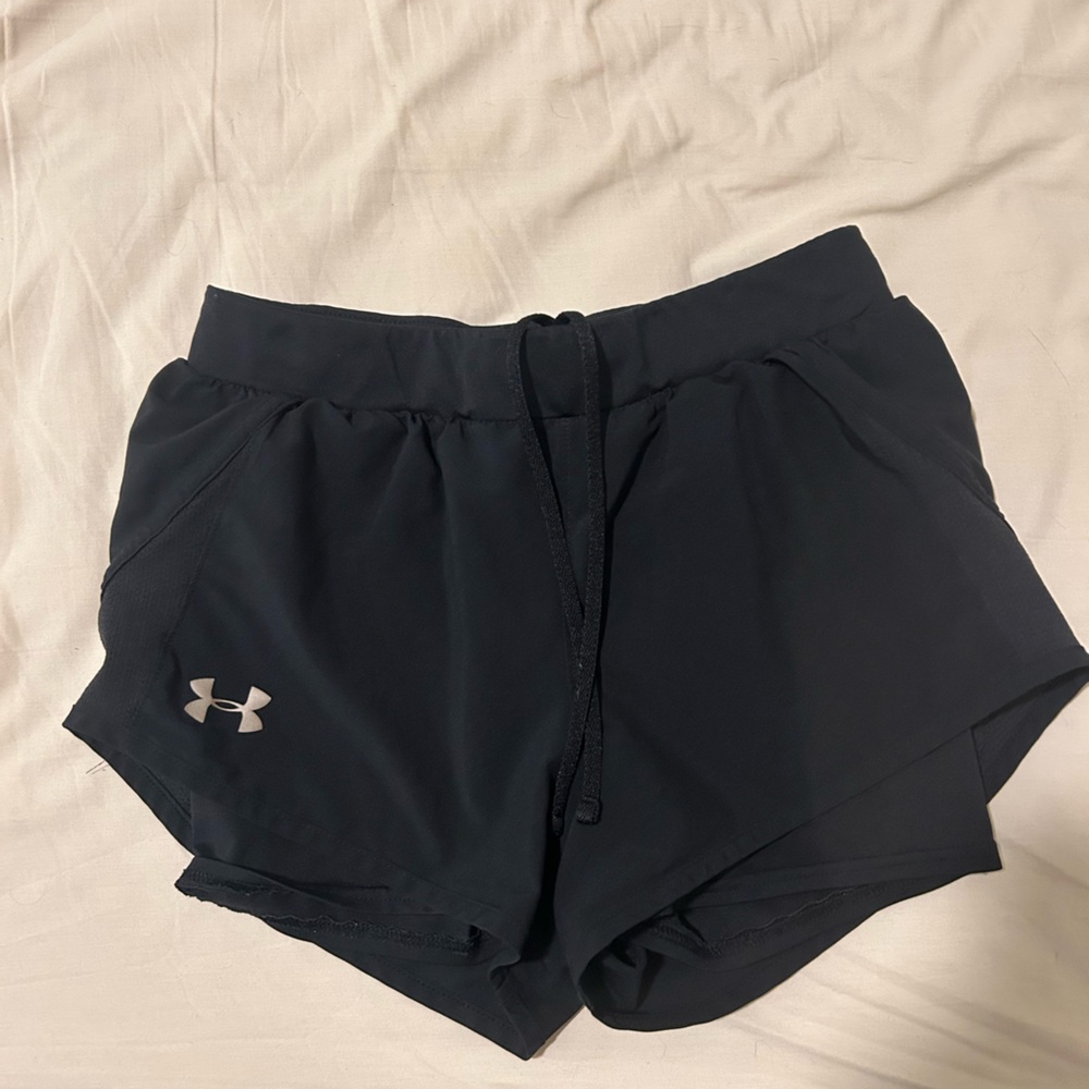 Under Armour Black Double Lined Shorts